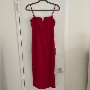 NWT Jay Godfrey Daisy Crepe Dress in Poppy